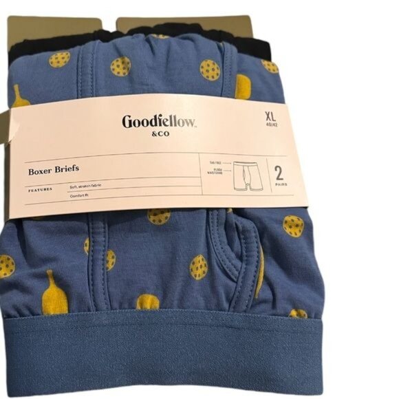 Goodfellow & Co Mens XL Boxer Briefs 2-Pack 95% Cotton 5% Spandex Soft Stretch C - Picture 2 of 6